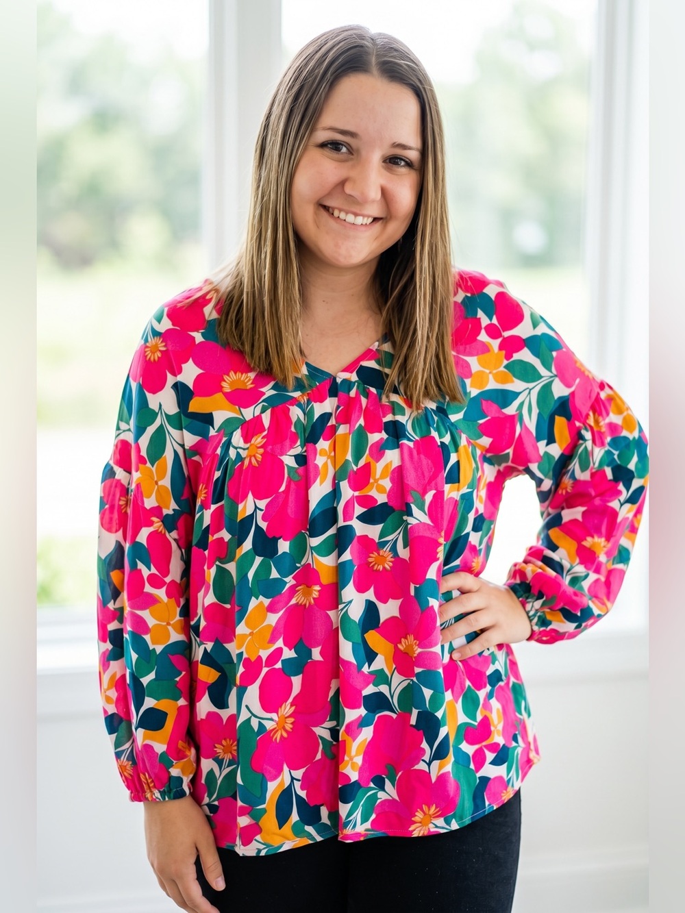 First Love Floral Multicolor Blouse